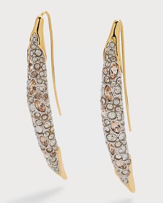 Solanales Crystal Spear Wire Earrings