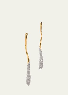 Solanales Linear Crystal Earrings