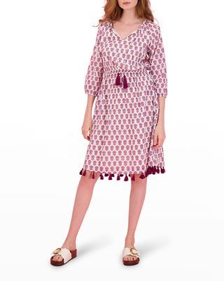 Solange Popover Tassel Mini Dress