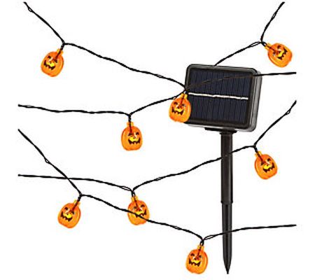 Solar Powered Jack o Lantern Light String  by G erson Co