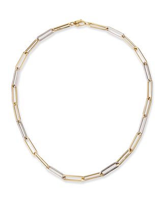 Solari Large 14k Two-Tone Chain Necklace, 16"L