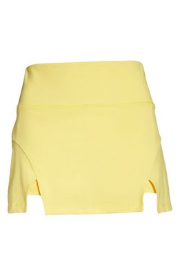 Solely Fit Dream Knit Tennis Skort in Lemon