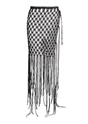 Soles Netted Midi Skirt