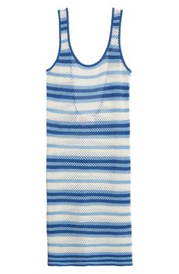 Solid & Striped The Kimberly Cover-Up Minidress in Mariana Blue Stripe