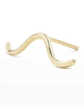 Solid Wave Climber Earrings
