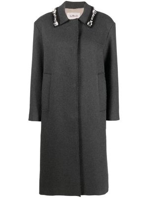 Solleciti Donna gem-embellished coat - Grey