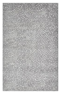 Solo Rugs Arash Handmade Wool Blend Area Rug in Gray