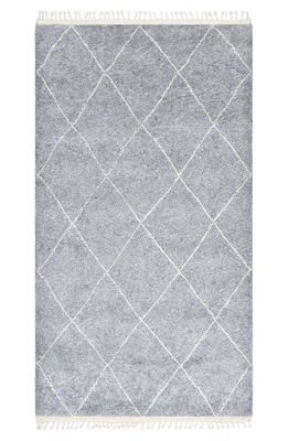 Solo Rugs Wallis Handmade Wool Blend Area Rug in Grey