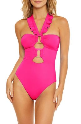 Soluna Buckle Up One-Piece Swimsuit in Taffy