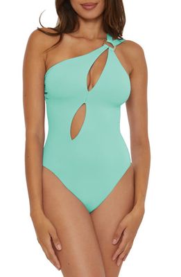 Soluna One-Shoulder Cutout One-Piece Swimsuit in Sky