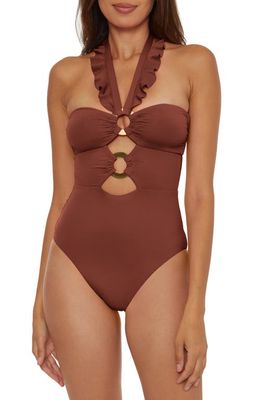 Soluna Ruffle Strappy One-PIece Swimsuit in Coconut