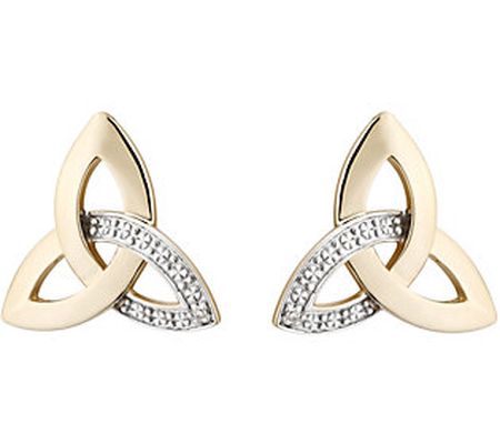 Solvar Diamond Accent Trinity Earrings, 14K