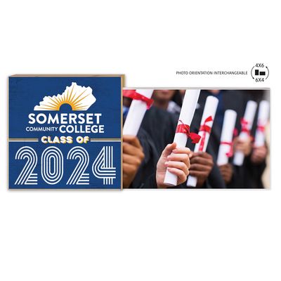 Somerset Community College 5" x 10.5" 2024 Grad Floating Photo Frame