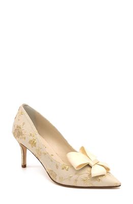 Something Bleu Caitlyn Pointed Toe Pump in Ivory Romance