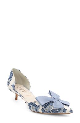 Something Bleu Cliff Bow d'Orsay Pump in Blue Bloom