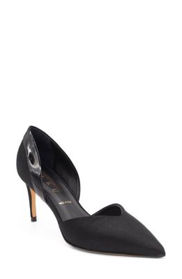 Something Bleu Ever d'Orsay Pointed Toe Pump in Black
