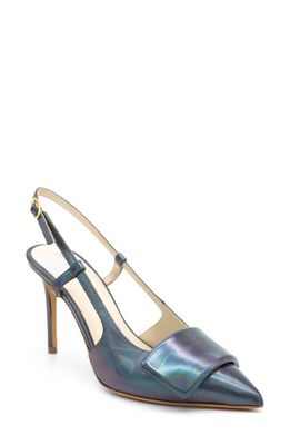 Something Bleu Halen Pointed Toe Slingback Pump in Illusion Blue