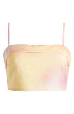 SOMETHING NEW Heaven Ombré Crop Top in Camellia Aop Heaven