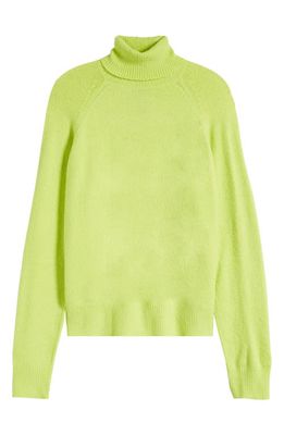 SOMETHING NEW Marie Turtleneck Sweater in Acid Lime