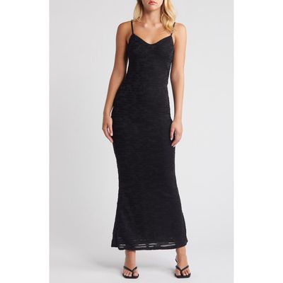 SOMETHING NEW Sandra Maxi Dress in Black