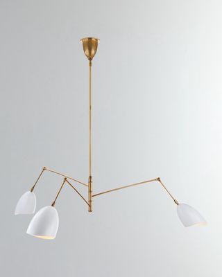 Sommerard Large Triple Arm Chandelier By Aerin