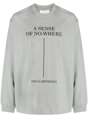 Song For The Mute A Sense of Nowhere cotton sweatshirt - Grey