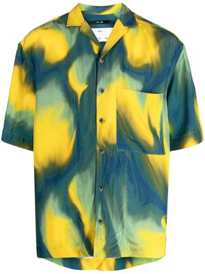 Song For The Mute abstract-print short-sleeve shirt - Yellow