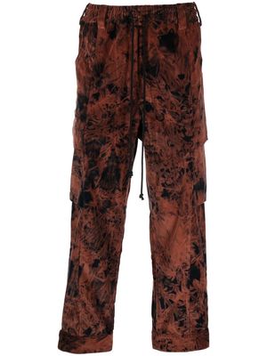 Song For The Mute bleached tapered trousers