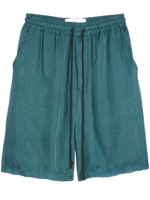 Song For The Mute crinkled deck shorts - Blue