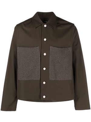 Song For The Mute cropped shirt jacket - Brown