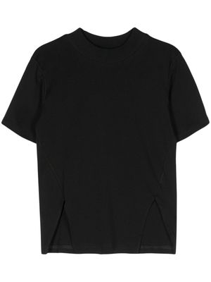 Song For The Mute front-slits cotton T-shirt - Black