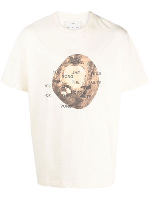 Song For The Mute graphic-print short-sleeve T-shirt - Neutrals