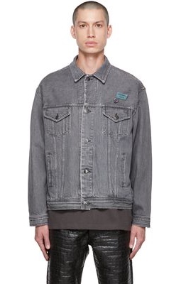 Song for the Mute Gray Worker Denim Jacket