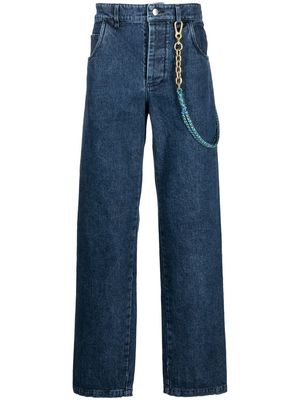 Song For The Mute high-waisted wide-leg jeans - Blue