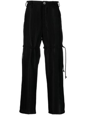 Song For The Mute knitted wide-leg trousers - Black