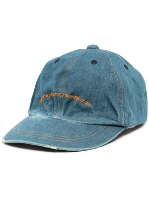 Song For The Mute logo-embroidered denim cap - Blue