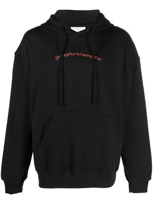 Song For The Mute logo-print hoodie - Black