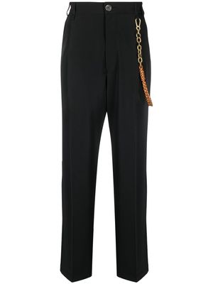 Song For The Mute rope-detail straight-leg trousers - Black