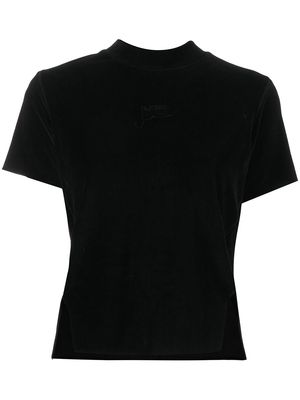 Song For The Mute slit detail crew neck T-Shirt - Black