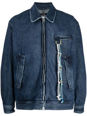 Song For The Mute three-pocket bomber denim jacket - Blue