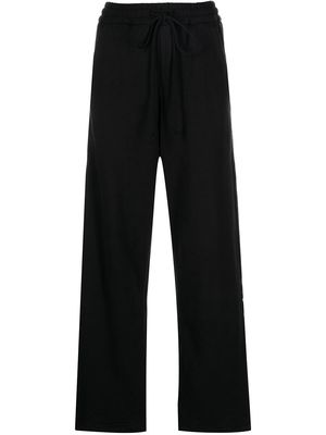 Song For The Mute wide leg drawstring sweatpants - Black