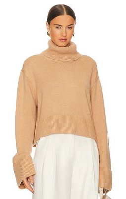 Song of Style Olisa Oversized Turtleneck in Beige