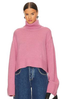 Song of Style Olisa Oversized Turtleneck in Pink