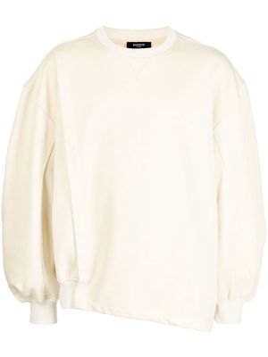 SONGZIO asymmetric crewneck sweatshirt - Yellow