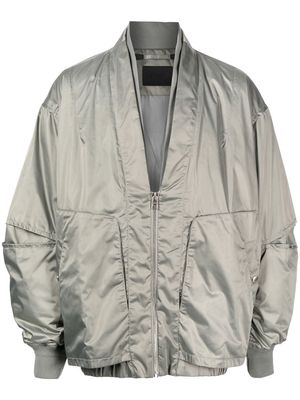 SONGZIO collarless double-neck bomber jacket - Grey