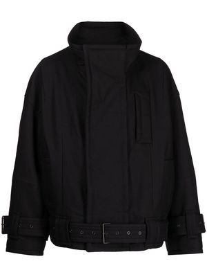 SONGZIO cotton belted jacket - Black