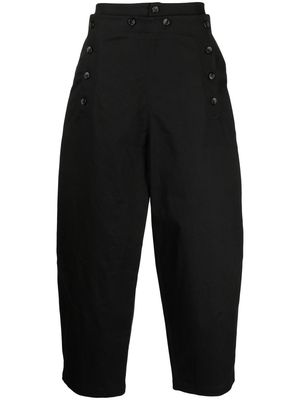 SONGZIO cropped wide-leg trousers - Black