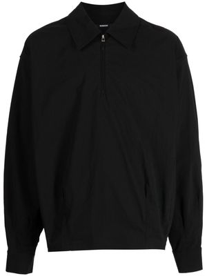 SONGZIO Dart half-zip shirt - Black
