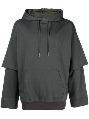 SONGZIO double-sleeve drawstring hoodie - Grey