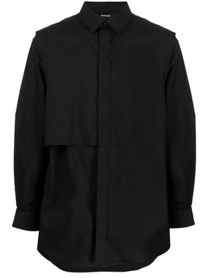 SONGZIO Eclipse cotton-blend shirt - Black